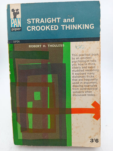 Straight and Crooked Thinking by Robert Henry Thouless - Book Express - Used Print Books
