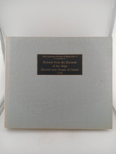Extracts from Journals of the Ships Mascarin and the Marquis de Castries 1772 by Marion Du Fresne - Book Express - Used Print Books