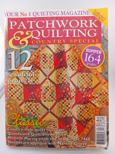 Australian Patchwork & Quiliting Vol 14 No 2 March 2006 by Unknown - Book Express - Used Print Books
