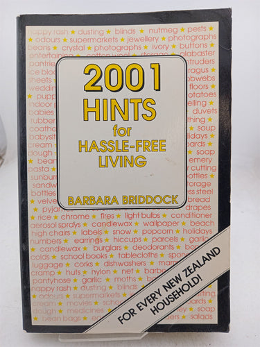 Print Books - Two Thousand and One Hints for Hassle Free Living by Barbara Briddock - Book Express