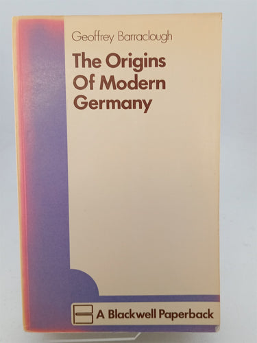 Print Books - Origins of Modern Germany by Geoffrey Barraclough - Book Express