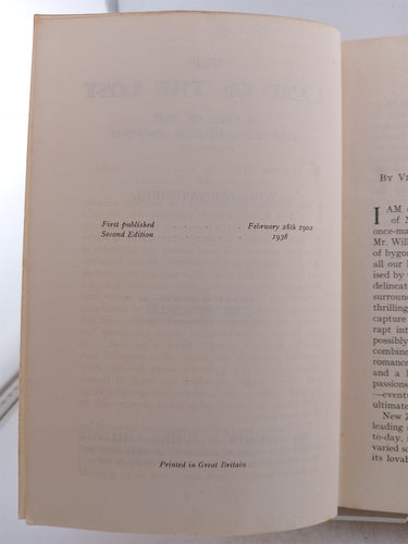 The Land of the Lost by William Satchell