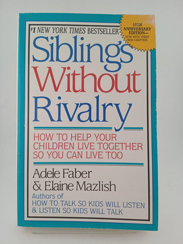 Siblings Without Rivalry by Elaine Mazlish - Book Express - Used Print Books