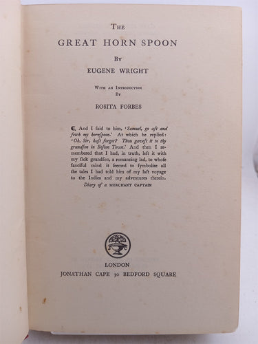 The great horn spoon by Eugene Wright