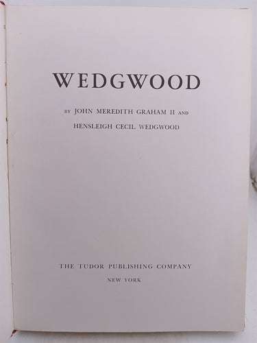 Wedgwood by J M Graham, H C. Wedgwood