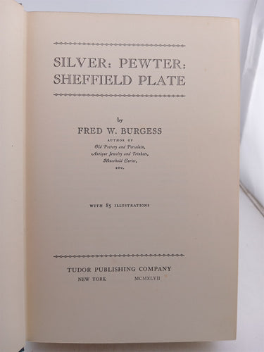 Silver Pewter Sheffield plate by Fred W. Burgess