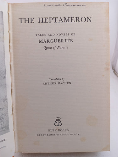The Heptameron by Marguerite