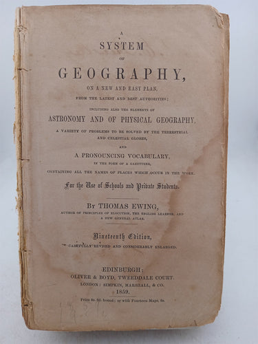 A System of Geography by Thomas Ewing