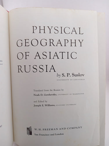 Physical geography of Asiatic Russia by S.P. Suslov