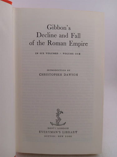 Gibbon's Decline and Fall of the Roman Empire (Volume 1 of 6) by Edward Gibbon