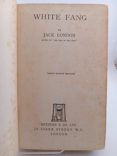 White fang by Jack London
