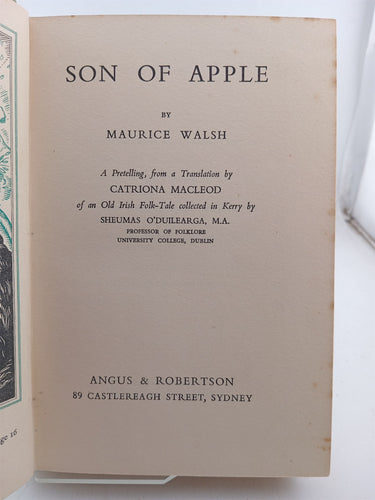 Son of apple by Maurice Walsh