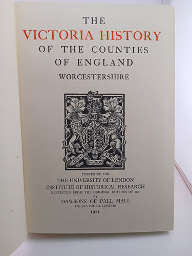 The Victoria History of the Counties of England by H. Arthur Doubleday (Editor)