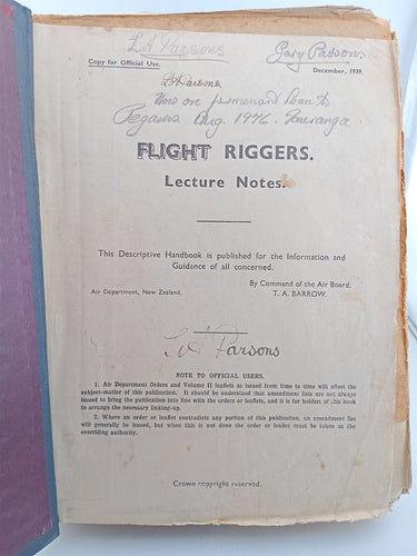 Flight Riggers Lecture Notes by Royal New Zealand Air Force