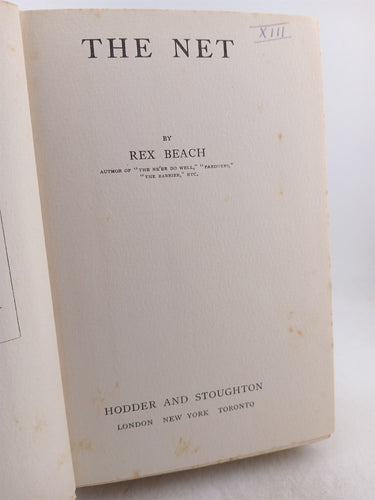 The Net by Rex Beach