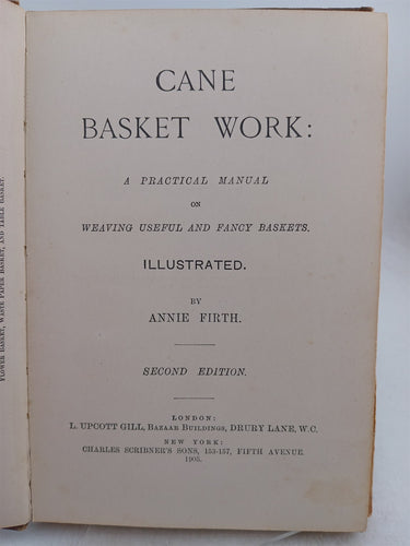 Cane basket work by Annie Firth