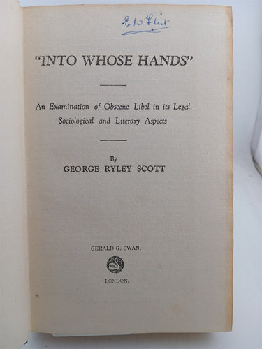 Into whose hands by George Ryley Scott