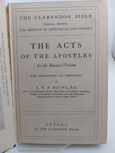 The Acts of the Apostles by A.W.F. Blunt
