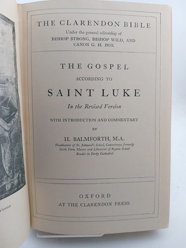 The Gospel according to Saint Luke by H. Balmforth