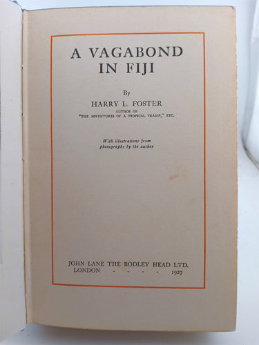 A vagabond in Fiji by Harry L. Foster