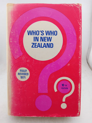 Who's Who in New Zealand (10th Edition) by G.C. Petersen