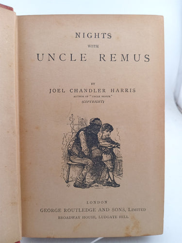 Nights with Uncle Remus by Joel Chandler Harris