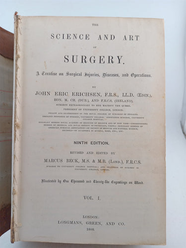 The Science and Art of Surgery (Volume 1) by John Eric Erichsen