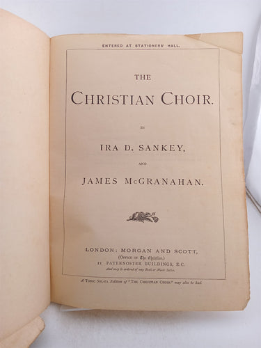 The Christian Choir by I. Sankey,J. Mcgranahan
