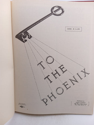 Print Books - The phoenix index - vol. 1, No's 1-50, vol 2 No's 51-100, Vol 3 No's 101-150 by Louis Tannen - Book Express