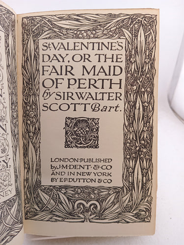 St Valentine's Day or The Fair Maid of Perth (Everyman's Library 132) by Walter Scott