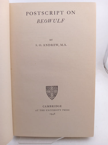 Postcript on Beowulf by S.O. Andrew