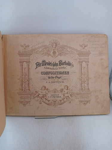 Print Books - Felix Mendelssohn Bartoldys Sammtliche Werke Compositionen Fur Die Orgel by Felix Mendelssohn - Book Express