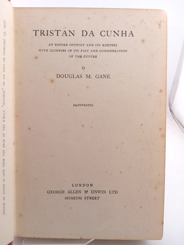 Tristan Da Cunha by Douglas.M. Gane
