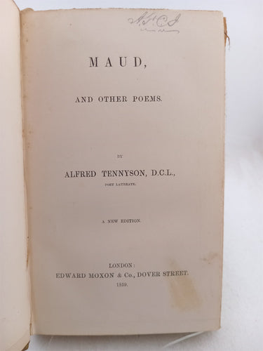 Maud and Other Poems by Alfred Tennyson