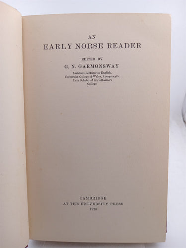 An Early Norse Raeder by G. N. Garmonsway