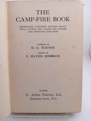 Print Books - The Camp Fire Book (etc) by D.G. Turner - Book Express