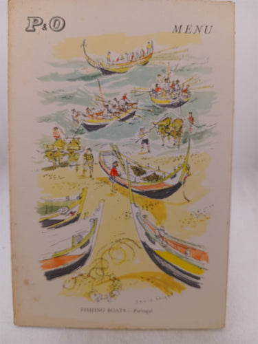 P&O Dinner Menus Various (Qty 6) by P&O Orient Lines
