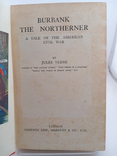 Print Books - Burbank the Northener  A Tale of the American Civil War by Jules Verne - Book Express