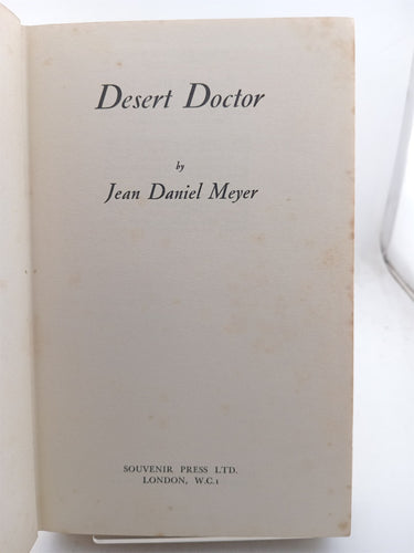Print Books - Desert Doctor by John Daniel Meyer - Book Express