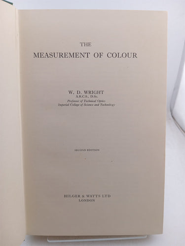 Print Books - The Measurement of Colour by W.D. Wright - Book Express