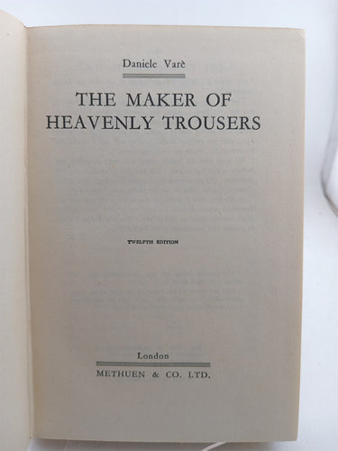 The Maker of Heavenly Trousers by Daniele Vare