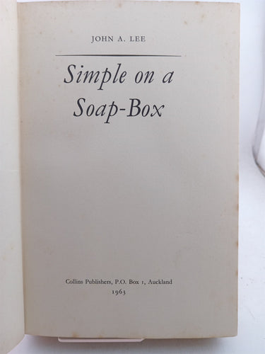 Simple on a Soap-Box by John A. Lee