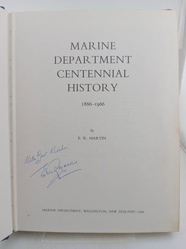 Marine Department Centennial History 1866 - 1966 by E. R. Martin - Book Express - Used Print Books