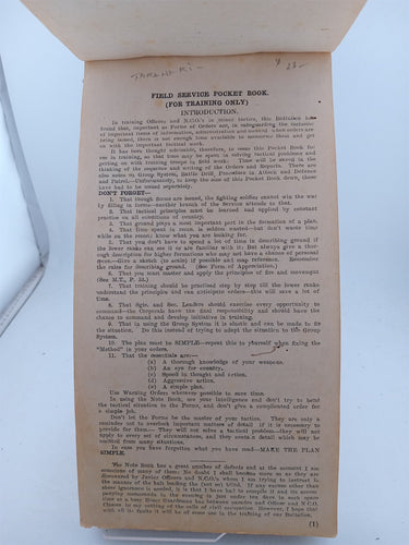 Field service pocket book (for Taranaki only) by Taranaki Battalion ?