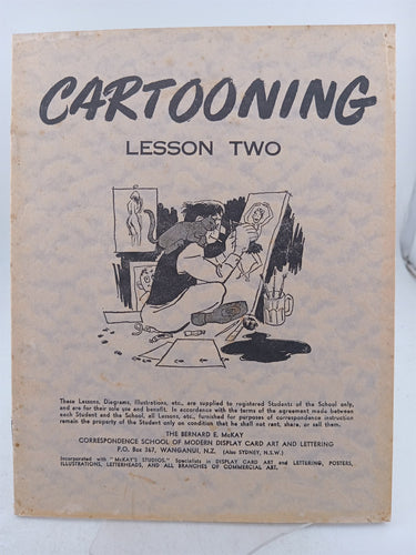 Cartooning Lesson One to Four Inclusive by Bernard E. Mckay