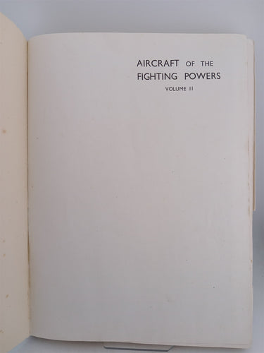 Aircraft of the fighting powers volume 2 by H.J & Thetford.O.G. Cooper