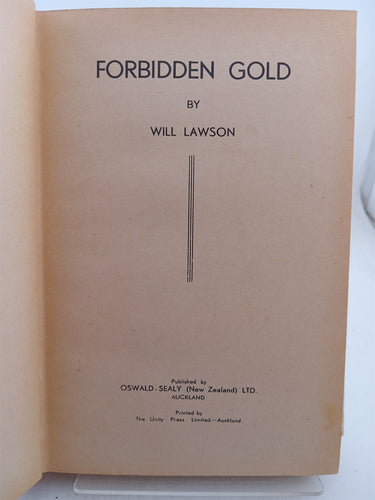 Forbidden gold by Will Lawson