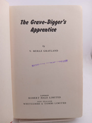 The gravediger's apprentice by V Merle Grayland