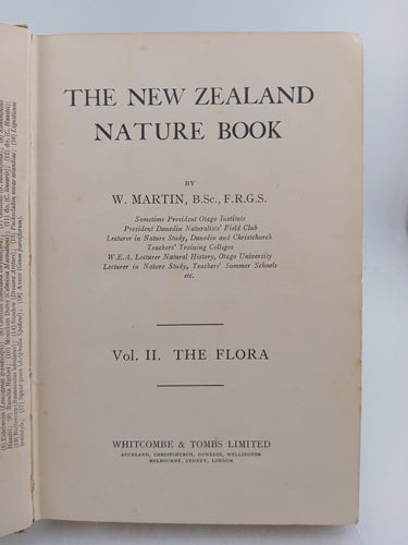 The New Zealand Nature Book Vol II The Flora by W. Martin - Book Express - Used Print Books