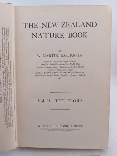 Print Books - The New Zealand Nature Book Vol II The Flora by W. Martin - Book Express